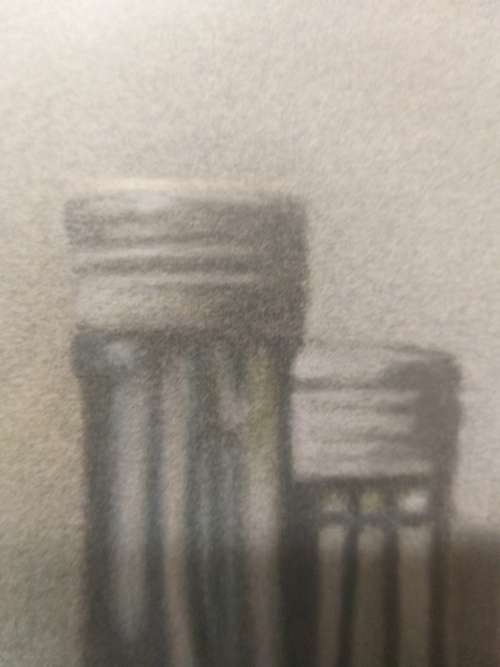 Michael Roos Still life with wine jars- Pastel